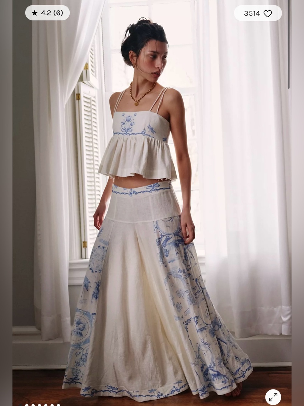 NWT Free People Delft Dreams Pants Set